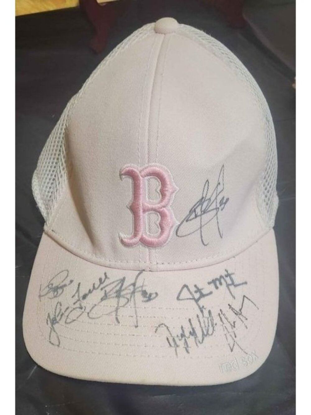 2008 Boston Red Sox Team Signed Hat JD Drew Kevin Cash John Farrell Auto Cap